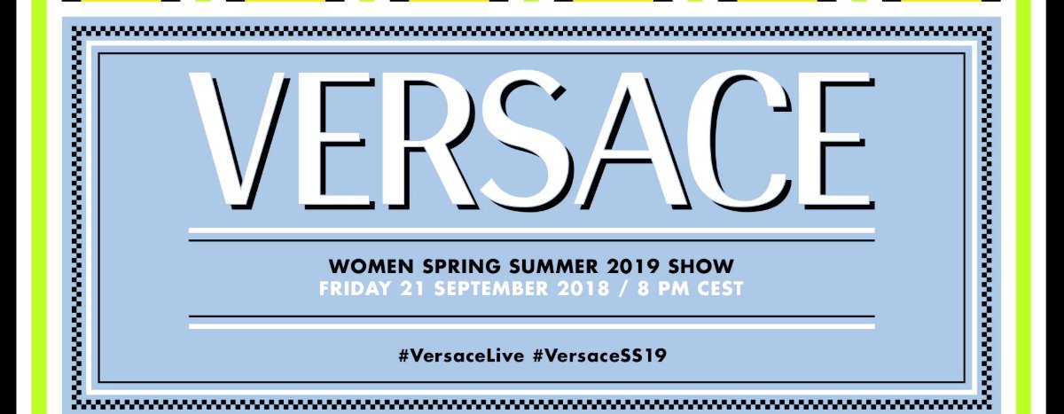 Versace sfilata primavera estate 2019 Live Streaming