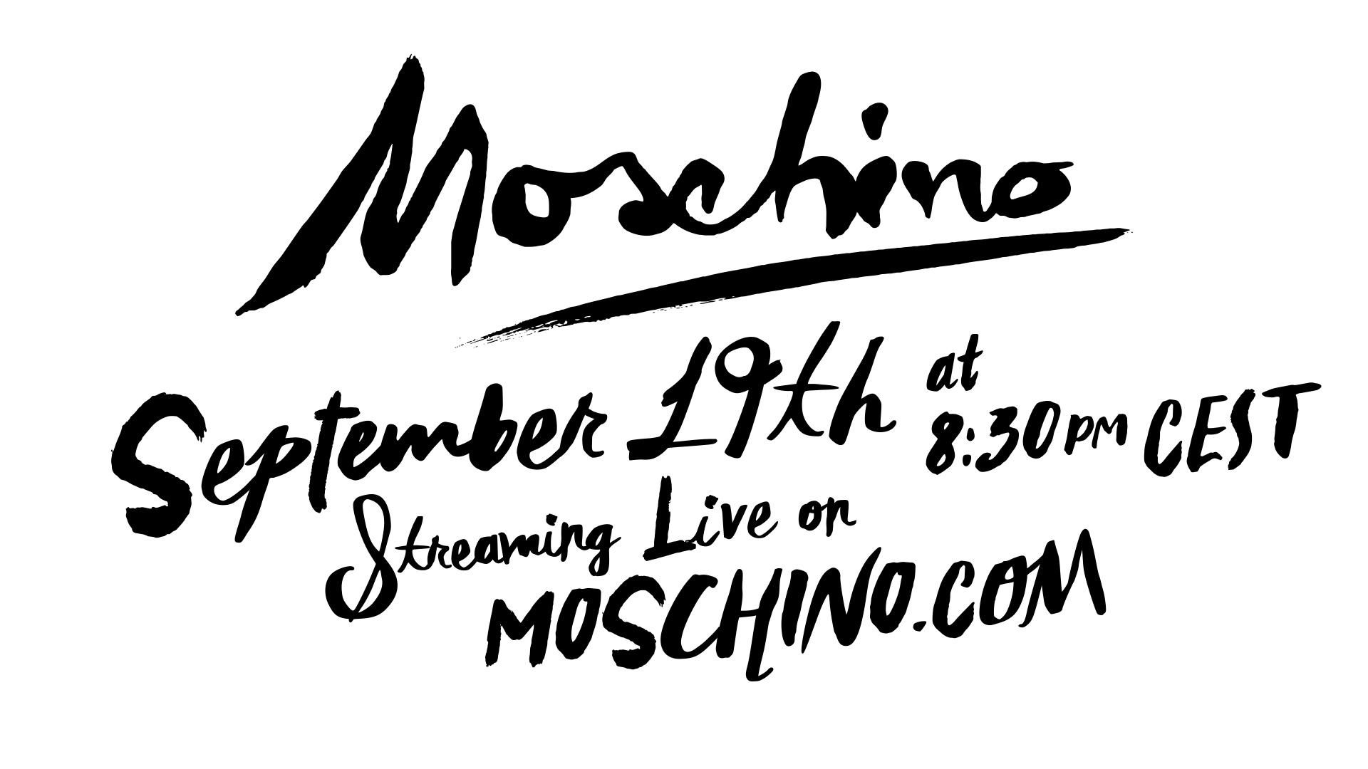 Moschino sfilata primavera estate 2020 Live Streaming