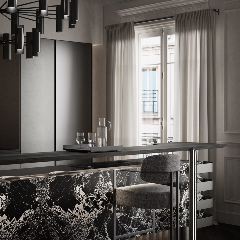 Cucina Karl Lagerfeld Maison | kitchen and dining Quai Voltaire