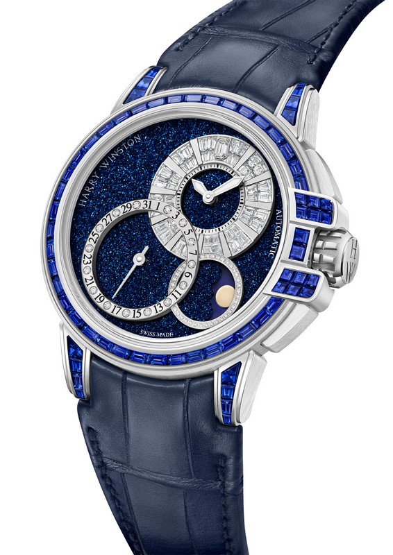 Harry Winston Ocean Date Moon Phase Baguette Automatic