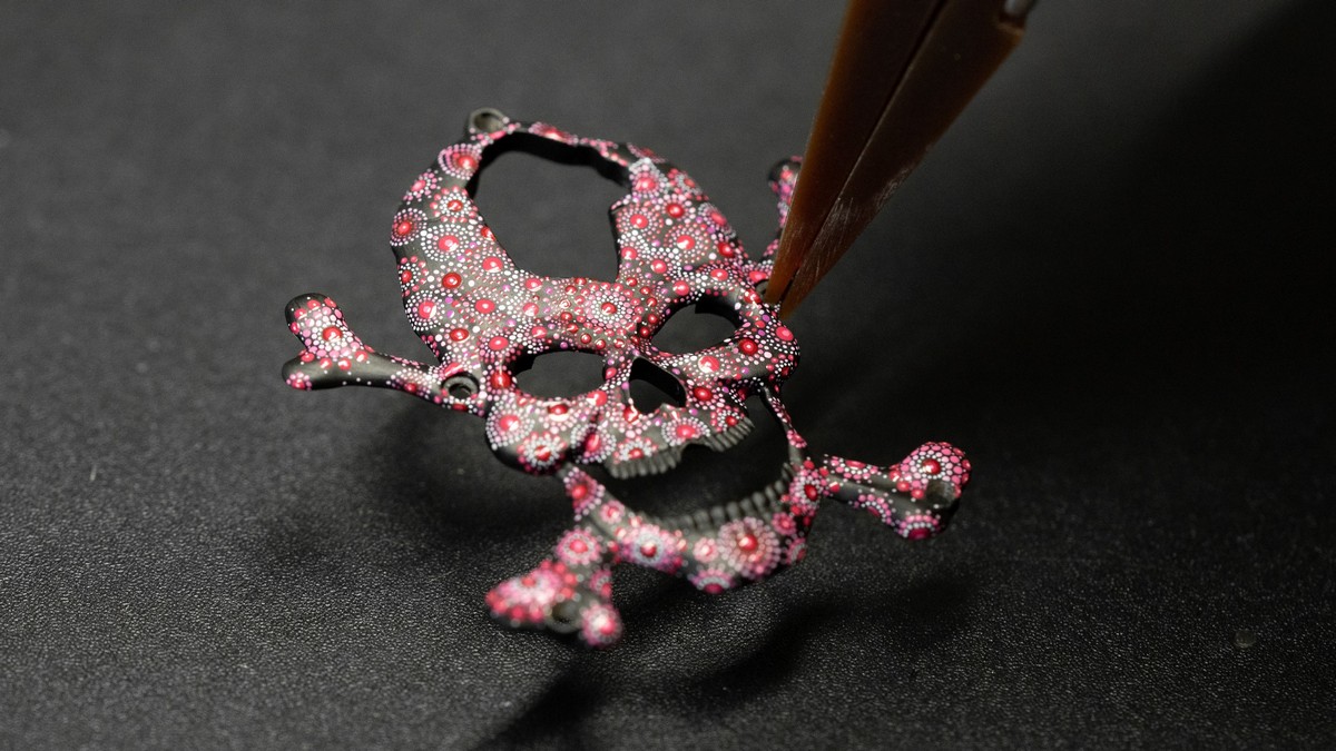 Jaquet Droz Tourbillon Skull Pink Pointillism